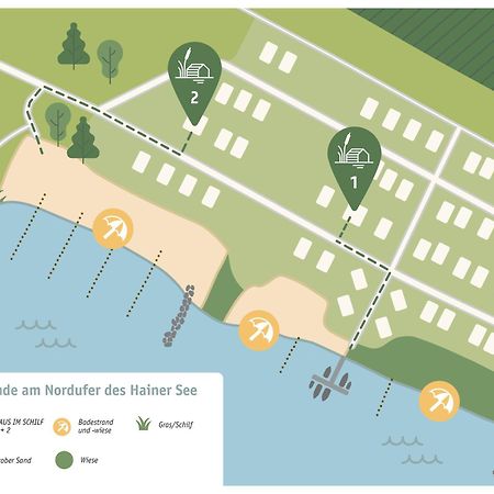 Haus Im Schilf 2 - Ferienwohnungen Am Hainer See Bei Leipzig Neukieritzsch 外观 照片