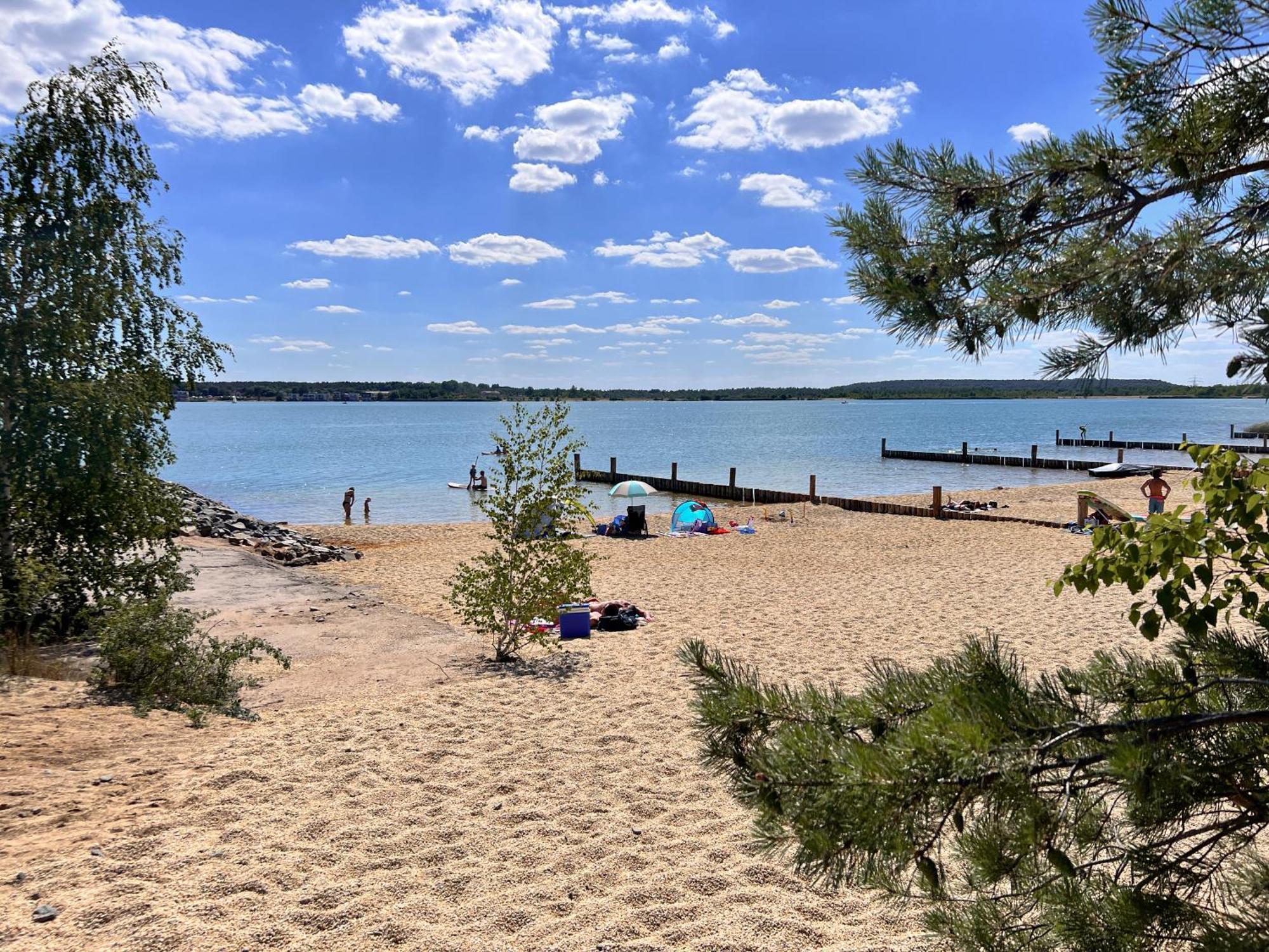 Haus Im Schilf 2 - Ferienwohnungen Am Hainer See Bei Leipzig Neukieritzsch 外观 照片