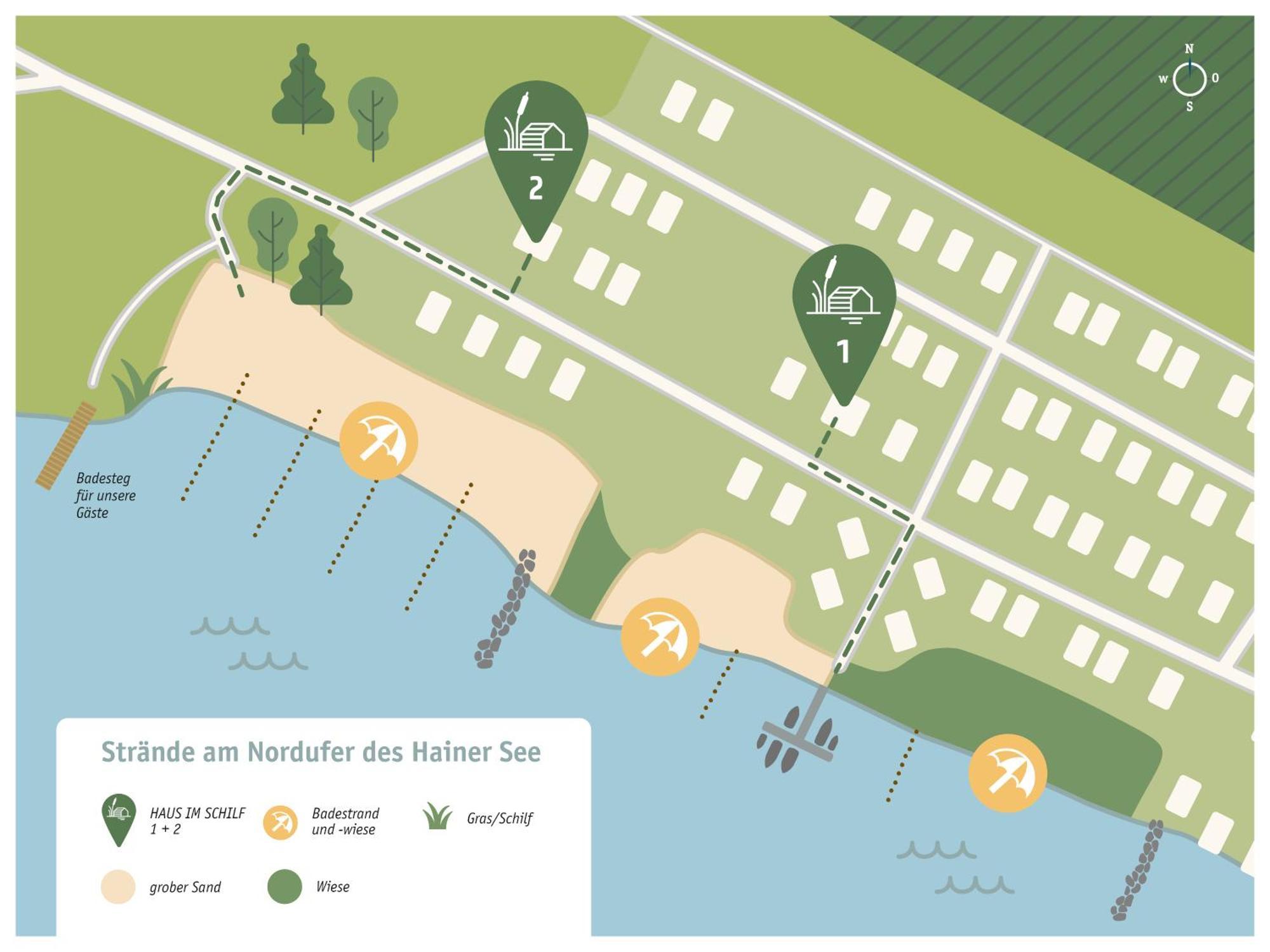 Haus Im Schilf 2 - Ferienwohnungen Am Hainer See Bei Leipzig Neukieritzsch 外观 照片