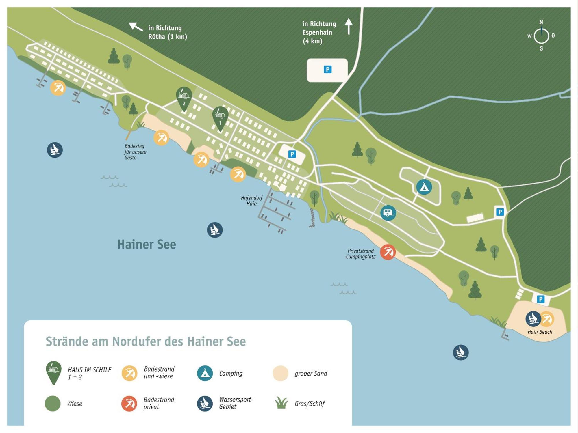 Haus Im Schilf 2 - Ferienwohnungen Am Hainer See Bei Leipzig Neukieritzsch 外观 照片